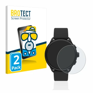 Vorderseite einer Produktverpackung mit dem Markenlogo BROTECT. Daneben ist das Gerät Fossil Smartwatch Wellness (Gen 6) Hybri