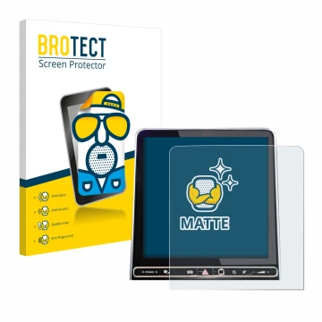 Vorderseite einer Produktverpackung mit dem Markenlogo BROTECT. Daneben ist das Gerät Mercedes-Benz GLC X254 GPS Navigation 20