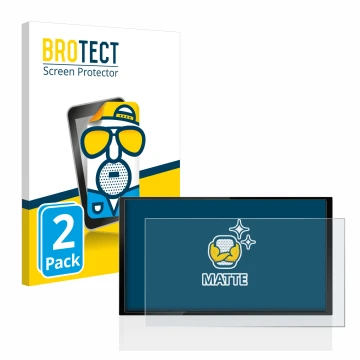 Vorderseite einer Produktverpackung mit dem Markenlogo BROTECT. Daneben ist das Gerät Kenwood DMX 7722DABS mit dem zugehörigen