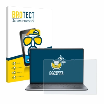 Vorderseite einer Produktverpackung mit dem Markenlogo BROTECT. Daneben ist das Gerät Dell Latitude 9440 2-in-1 mit dem zugehö