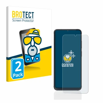 Vorderseite einer Produktverpackung mit dem Markenlogo BROTECT. Daneben ist das Gerät Cubot X70 mit dem zugehörigen Displaysch