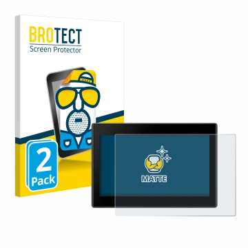 Vorderseite einer Produktverpackung mit dem Markenlogo BROTECT. Daneben ist das Gerät Garmin Drive 53 5