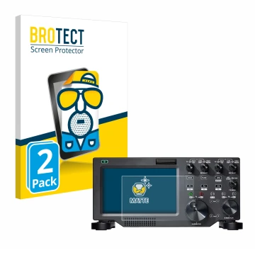 Vorderseite einer Produktverpackung mit dem Markenlogo BROTECT. Daneben ist das Gerät FlexRadio Maestro FLEX-6000 mit dem zuge