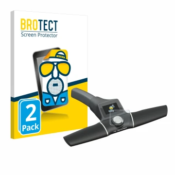 Vorderseite einer Produktverpackung mit dem Markenlogo BROTECT. Daneben ist das Gerät Motocaddy S1 DHC Electric Trolley mit de