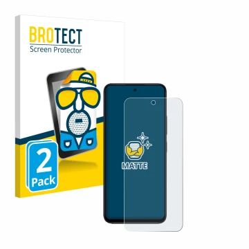 Vorderseite einer Produktverpackung mit dem Markenlogo BROTECT. Daneben ist das Gerät Xiaomi Redmi 12 mit dem zugehörigen Disp