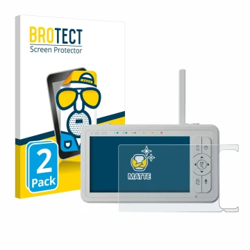 Vorderseite einer Produktverpackung mit dem Markenlogo BROTECT. Daneben ist das Gerät Babysense HD S2 5