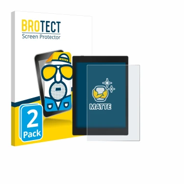 Vorderseite einer Produktverpackung mit dem Markenlogo BROTECT. Daneben ist das Gerät Boox Tab Mini C mit dem zugehörigen Disp