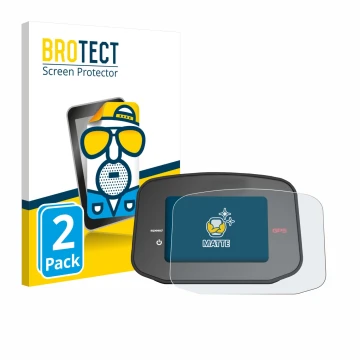 Vorderseite einer Produktverpackung mit dem Markenlogo BROTECT. Daneben ist das Gerät PowaKaddy CT8 GPS mit dem zugehörigen Di