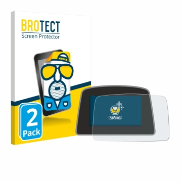 Vorderseite einer Produktverpackung mit dem Markenlogo BROTECT. Daneben ist das Gerät PowaKaddy C2i mit dem zugehörigen Displa