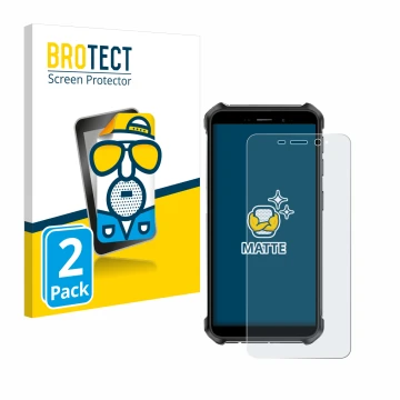 Vorderseite einer Produktverpackung mit dem Markenlogo BROTECT. Daneben ist das Gerät Ulefone Armor X12 Pro mit dem zugehörige