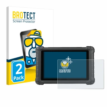 Vorderseite einer Produktverpackung mit dem Markenlogo BROTECT. Daneben ist das Gerät Autel MX900c mit dem zugehörigen Display
