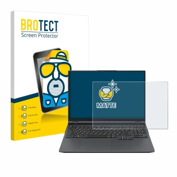 Vorderseite einer Produktverpackung mit dem Markenlogo BROTECT. Daneben ist das Gerät Lenovo Legion Pro 5i Gen 8 16