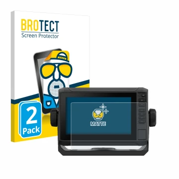 Vorderseite einer Produktverpackung mit dem Markenlogo BROTECT. Daneben ist das Gerät Garmin ECHOMAP UHD2 7