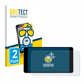 Vorderseite einer Produktverpackung mit dem Markenlogo BROTECT. Daneben ist das Gerät Zontes 350D mit dem zugehörigen Displays