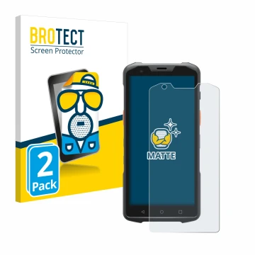 Vorderseite einer Produktverpackung mit dem Markenlogo BROTECT. Daneben ist das Gerät Sunmi L2s Pro mit dem zugehörigen Displa
