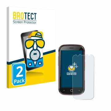 Vorderseite einer Produktverpackung mit dem Markenlogo BROTECT. Daneben ist das Gerät Unihertz Jelly Star mit dem zugehörigen 