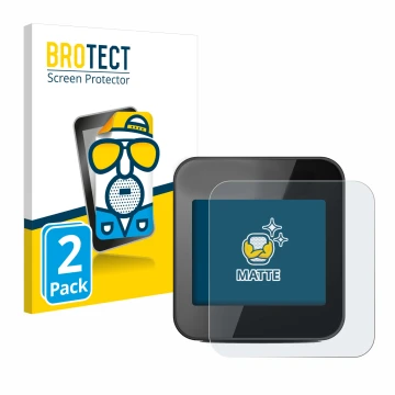 Vorderseite einer Produktverpackung mit dem Markenlogo BROTECT. Daneben ist das Gerät Cycplus GPS G1 mit dem zugehörigen Displ