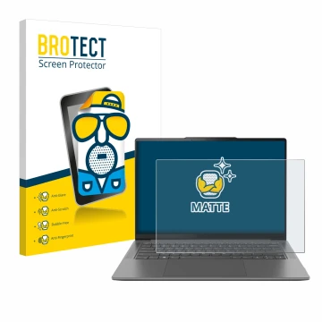 Vorderseite einer Produktverpackung mit dem Markenlogo BROTECT. Daneben ist das Gerät Lenovo Yoga Pro 7 Gen 8 14