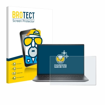 Vorderseite einer Produktverpackung mit dem Markenlogo BROTECT. Daneben ist das Gerät Dell Precision 5680 Workstation mit dem 