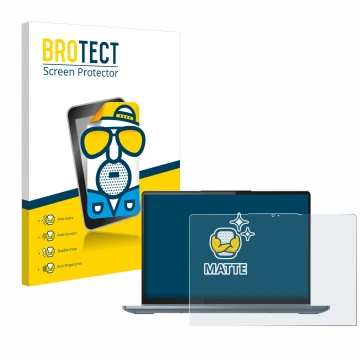 Vorderseite einer Produktverpackung mit dem Markenlogo BROTECT. Daneben ist das Gerät Lenovo IdeaPad Flex 5 14