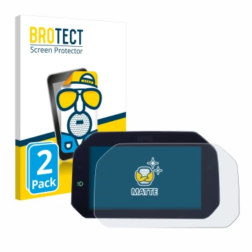 Vorderseite einer Produktverpackung mit dem Markenlogo BROTECT. Daneben ist das Gerät BMW R 1300 GS TFT 6.5