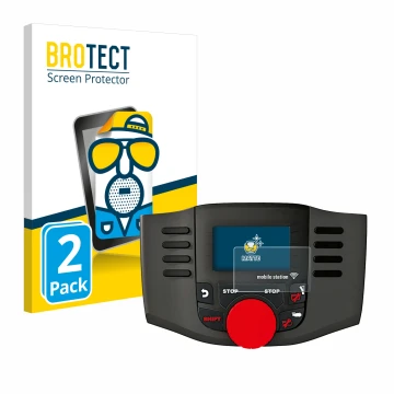 Vorderseite einer Produktverpackung mit dem Markenlogo BROTECT. Daneben ist das Gerät Märklin Mobile Station WLAN 60667 mit de