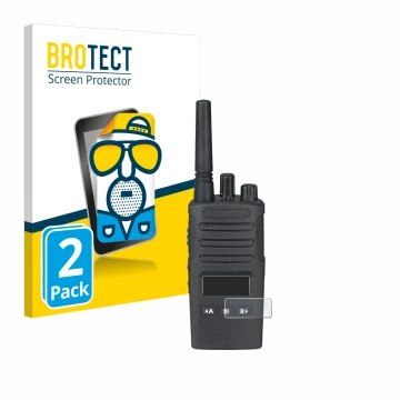 Vorderseite einer Produktverpackung mit dem Markenlogo BROTECT. Daneben ist das Gerät Motorola XT460 mit dem zugehörigen Displ