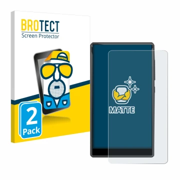 Vorderseite einer Produktverpackung mit dem Markenlogo BROTECT. Daneben ist das Gerät innioasis G1-80G mit dem zugehörigen Dis