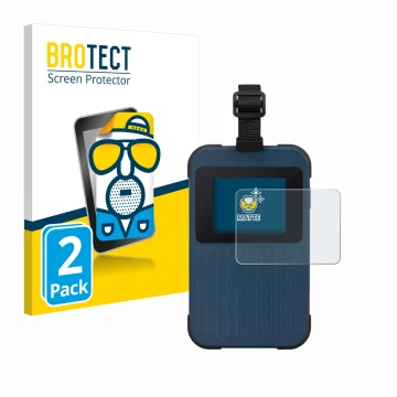 Vorderseite einer Produktverpackung mit dem Markenlogo BROTECT. Daneben ist das Gerät Acer Enduro Connect M3 mit dem zugehörig