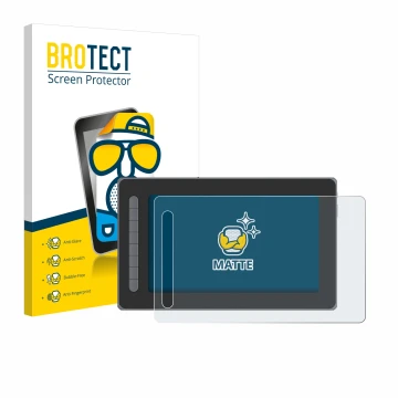 Vorderseite einer Produktverpackung mit dem Markenlogo BROTECT. Daneben ist das Gerät XP-Pen Artist 12 (2. Gen.) mit dem zugeh