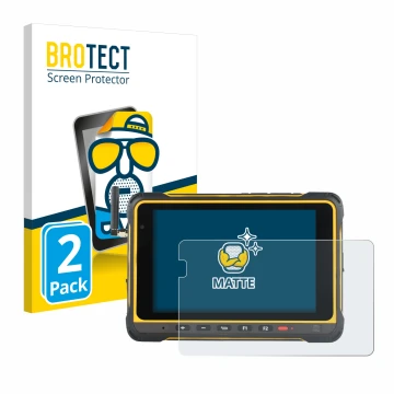 Vorderseite einer Produktverpackung mit dem Markenlogo BROTECT. Daneben ist das Gerät AIR3 7.3 mit dem zugehörigen Displayschu