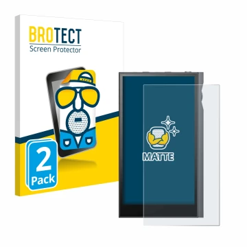 Vorderseite einer Produktverpackung mit dem Markenlogo BROTECT. Daneben ist das Gerät Astell&Kern Kann Ultra mit dem zugehörig