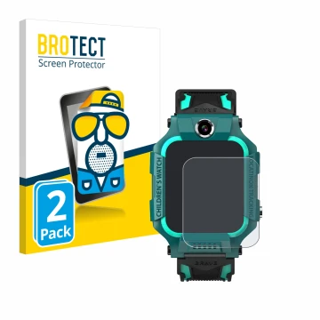 Vorderseite einer Produktverpackung mit dem Markenlogo BROTECT. Daneben ist das Gerät Retoo Smartwatch 1.44