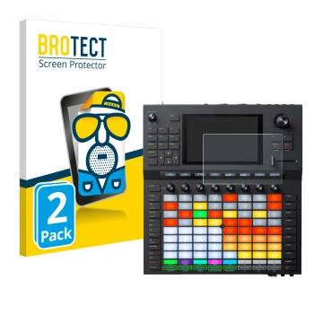 Vorderseite einer Produktverpackung mit dem Markenlogo BROTECT. Daneben ist das Gerät Akai Force mit dem zugehörigen Displaysc
