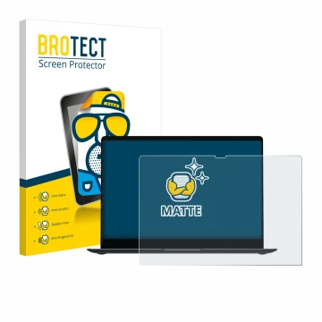 Vorderseite einer Produktverpackung mit dem Markenlogo BROTECT. Daneben ist das Gerät Samsung Galaxy Book4 Pro 16