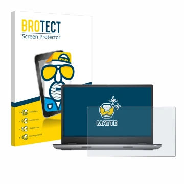 Vorderseite einer Produktverpackung mit dem Markenlogo BROTECT. Daneben ist das Gerät Dell Precision 7780 mit dem zugehörigen 