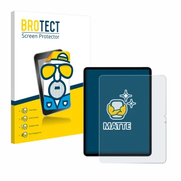 Vorderseite einer Produktverpackung mit dem Markenlogo BROTECT. Daneben ist das Gerät Apple iPad Air 13