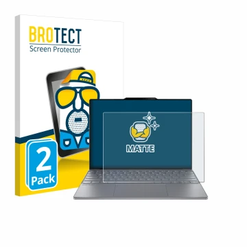 Vorderseite einer Produktverpackung mit dem Markenlogo BROTECT. Daneben ist das Gerät Lenovo ThinkBook 13x Gen 4 mit dem zugeh