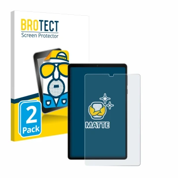 Vorderseite einer Produktverpackung mit dem Markenlogo BROTECT. Daneben ist das Gerät Lenovo Legion Tab mit dem zugehörigen Di