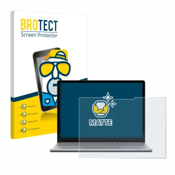 Vorderseite einer Produktverpackung mit dem Markenlogo BROTECT. Daneben ist das Gerät Microsoft Surface Laptop 6 15