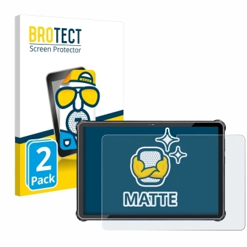 Vorderseite einer Produktverpackung mit dem Markenlogo BROTECT. Daneben ist das Gerät Oukitel RT6 mit dem zugehörigen Displays