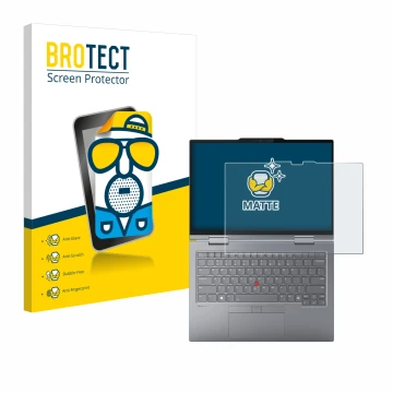 Vorderseite einer Produktverpackung mit dem Markenlogo BROTECT. Daneben ist das Gerät Lenovo ThinkPad X1 2-in-1 Gen 9 14