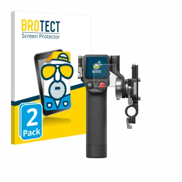 Vorderseite einer Produktverpackung mit dem Markenlogo BROTECT. Daneben ist das Gerät DJI Focus Pro- Grip mit dem zugehörigen 