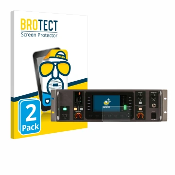 Vorderseite einer Produktverpackung mit dem Markenlogo BROTECT. Daneben ist das Gerät Behringer X32 Rack mit dem zugehörigen D