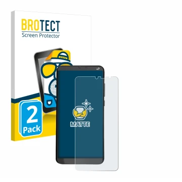Vorderseite einer Produktverpackung mit dem Markenlogo BROTECT. Daneben ist das Gerät Brondi Amico XL mit dem zugehörigen Disp