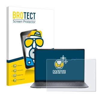 Vorderseite einer Produktverpackung mit dem Markenlogo BROTECT. Daneben ist das Gerät Dell Latitude 9450 2-in-1 mit dem zugehö