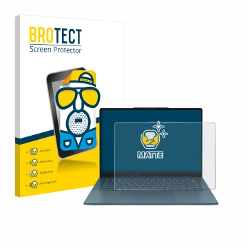 Vorderseite einer Produktverpackung mit dem Markenlogo BROTECT. Daneben ist das Gerät Lenovo Yoga Pro 7 Gen 9 14