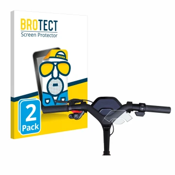 Vorderseite einer Produktverpackung mit dem Markenlogo BROTECT. Daneben ist das Gerät Segway Ninebot P65D mit dem zugehörigen 