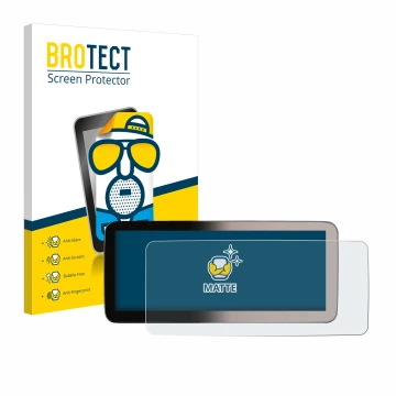 Vorderseite einer Produktverpackung mit dem Markenlogo BROTECT. Daneben ist das Gerät Erisin ES46GC50-TDE 12,3