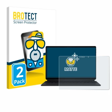 Vorderseite einer Produktverpackung mit dem Markenlogo BROTECT. Daneben ist das Gerät ASUS ProArt PZ13 mit dem zugehörigen Dis